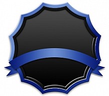 Blank Badge with Ribbon
