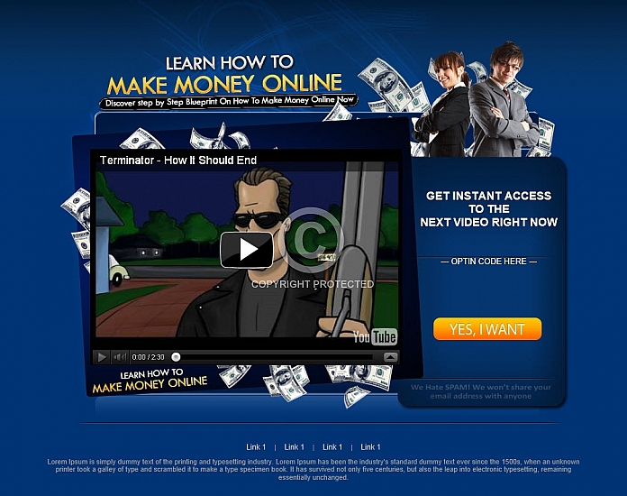 Video Opt-in Squeeze Page