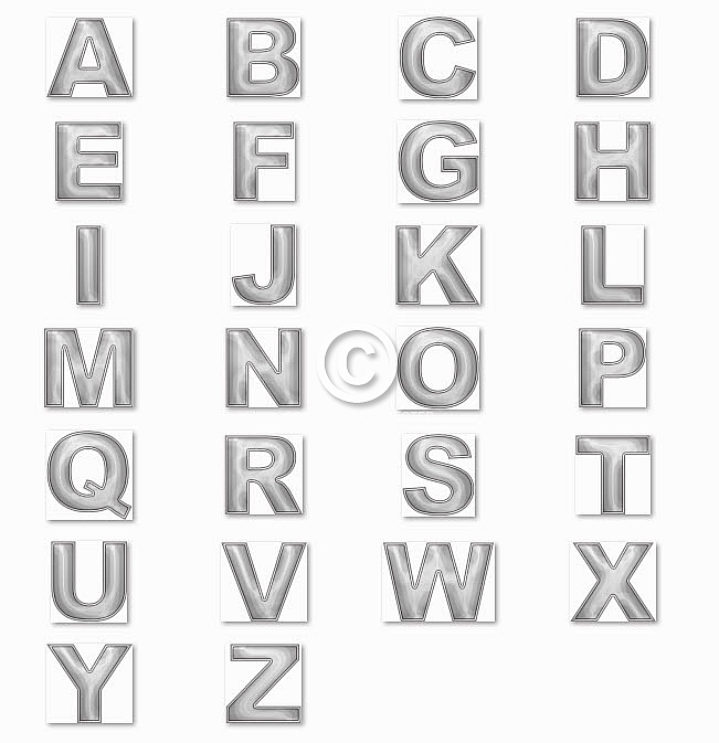 Large Alphabet - A-Z in Caps Only