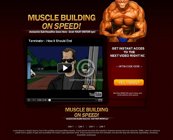 Video Opt-in Squeeze Page
