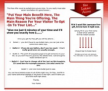 3 Part Squeeze Page System